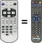 Replacement remote control FREECOM MEDIA PLAYER