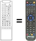 Comandament a distància equivalent RM 113 (51 KEY)