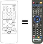 Replacement remote control JVC C 21Z