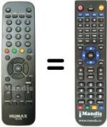 Replacement remote control Humax HD-5500 T