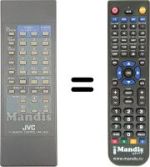 Mando a distancia equivalente JVC C 210EK
