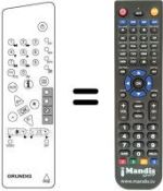 Replacement remote control Grundig M 95-105 / 9 IDTV