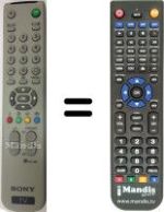 Replacement remote control Sony KV-28 FX20A