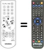 Mando a distancia equivalente Grundig T 51-830 TEXT