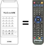 Replacement remote control TLC 412 VB