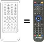 Replacement remote control Siarem TVC 99 CH 16 / 32 PROG