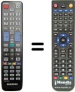 Mando a distancia equivalente Samsung UE 46D5000