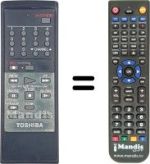 Replacement remote control VC-93 B