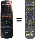 Mando a distancia equivalente Toshiba V 705 W