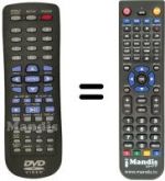 Replacement remote control Hyundai DVD 320 C