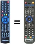 Replacement remote control Telestar DIGINOVA HD