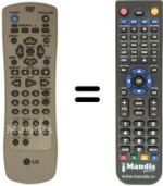 Mando a distancia equivalente LG DR-4810
