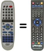 Replacement remote control MARVEL LOUIS DVD ML A64