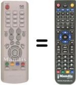Mando a distancia equivalente Samsung DTB 9401 Z