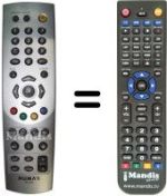 Mando a distancia equivalente Humax PR-HD 1000 C