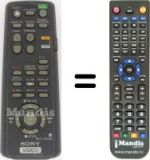 Replacement remote control Sony SLV-E530CP