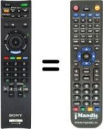 Replacement remote control Sony KLV-32BX301