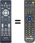 Mando a distancia equivalente Philips 242254901652