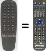 Mando a distancia equivalente Philips DVD 722