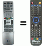 Replacement remote control LG 6710900011W