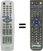 Replacement remote control LG 6710V00077V