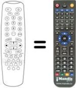 Replacement remote control Inno Hit 21TX SILVER