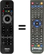 Mando a distancia equivalente Philips 26HFL3232D