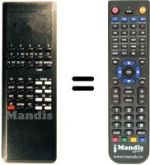 Replacement remote control Hitachi CPT2278