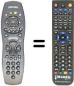 Replacement remote control FRANCE TELECOM MALIGNETV