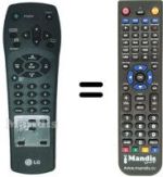 Mando a distancia equivalente LG BD200P