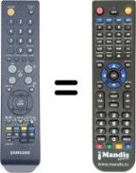 Replacement remote control Samsung SYNCMASTER T260 HD