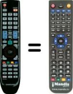 Mando a distancia equivalente Samsung BN59-00691A