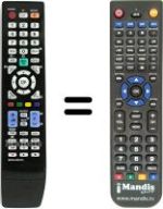 Replacement remote control Samsung UE32B7090WP/XZG