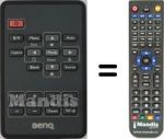 Replacement remote control Benq MP620