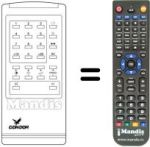 Replacement remote control REMCON525