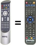 Replacement remote control Benq DV2050