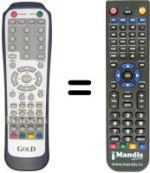 Replacement remote control MUSTEK LT32G-A