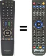 Replacement remote control Sharp 32LE700E