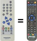 Mando a distancia equivalente Philips TP 751 C