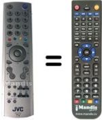 Replacement remote control JVC LT26DY8ZJ