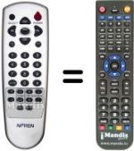 Replacement remote control NFREN NF1700