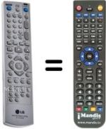 Mando a distancia equivalente LG 6711R1P090S