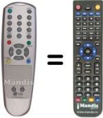 Mando a distancia equivalente LG 6710V00044H