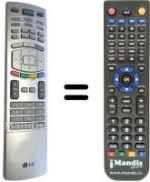 Replacement remote control LG 6710V00138P