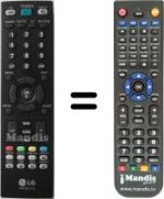 Replacement remote control LG AKB33871410