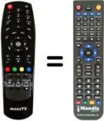 Replacement remote control MaaxTV LN4000