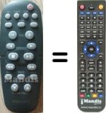 Mando a distancia equivalente Philips MCM390