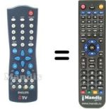 Replacement remote control Philips 17HT3154 / 05