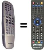 Mando a distancia equivalente Philips 996500023967