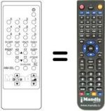 Mando a distancia equivalente Daewoo DMQ1417